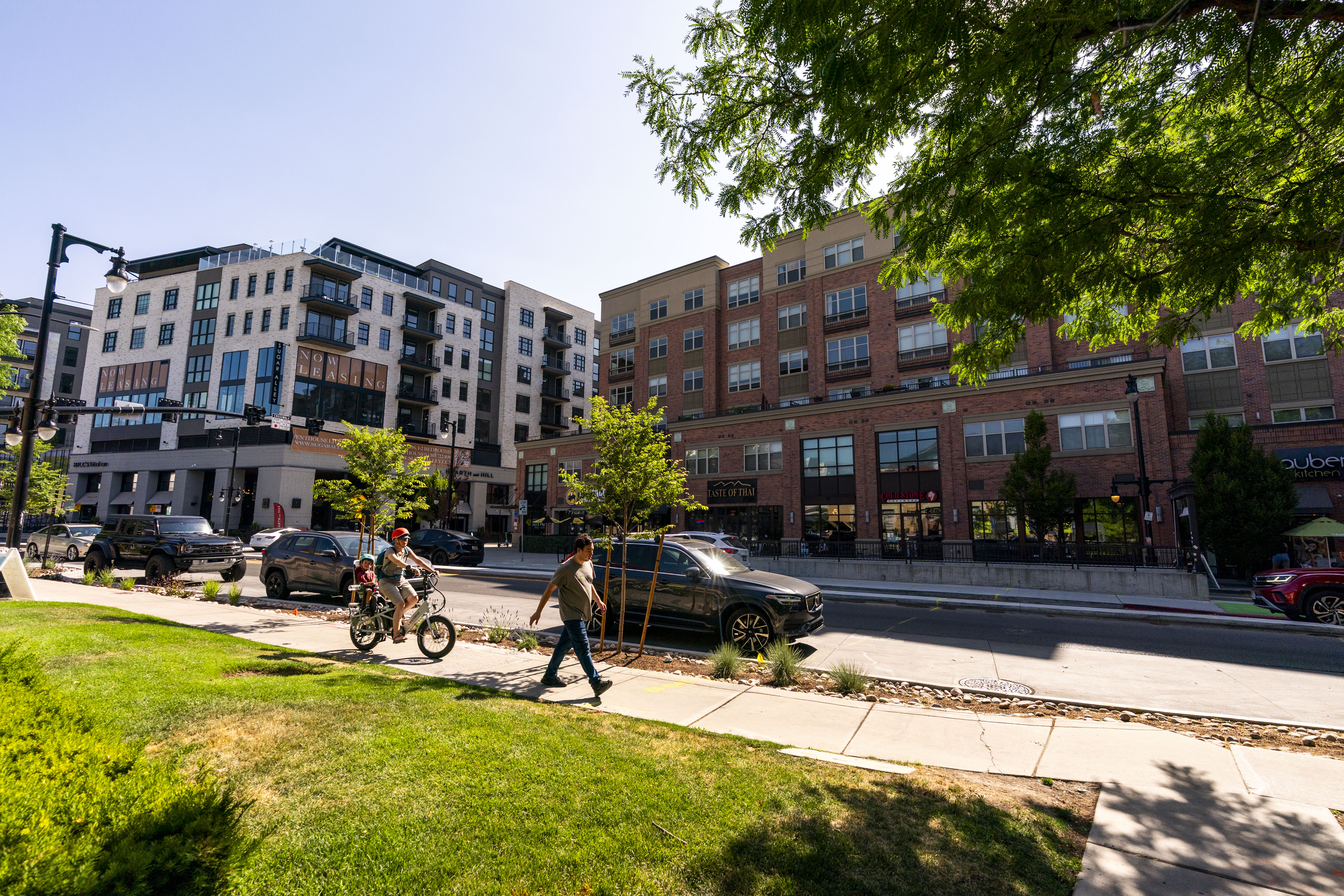 Multi-modal street in Salt Lake City